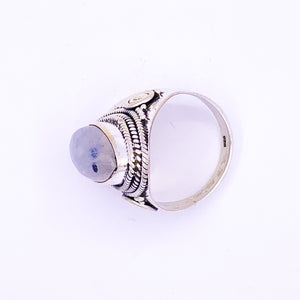 Moonstone Ring | Sterling Silver - Earthly Beauty Jewellery