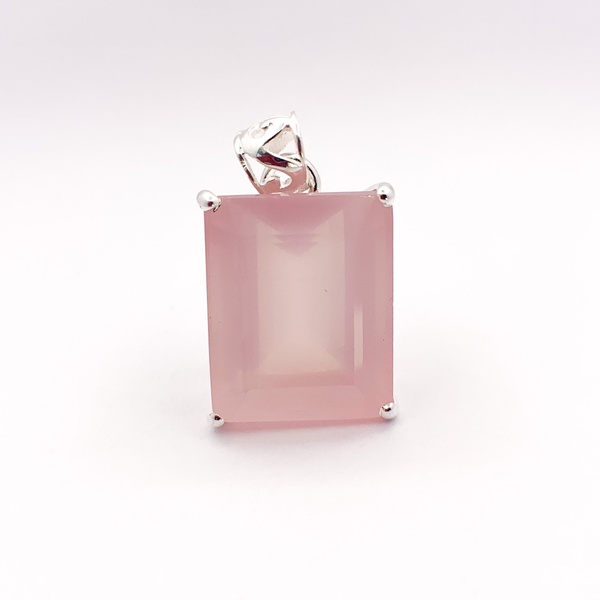 Rose Quartz | Square Pendant - Earthly Beauty Jewellery