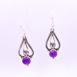 Load image into Gallery viewer, Paisley | Amethyst Earrings - Earthly Beauty Jewellery
