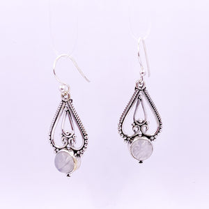 Paisley | Moonstone Earrings - Earthly Beauty Jewellery