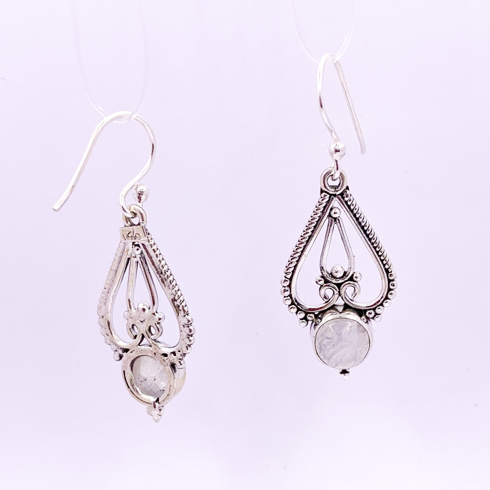 Paisley | Moonstone Earrings - Earthly Beauty Jewellery