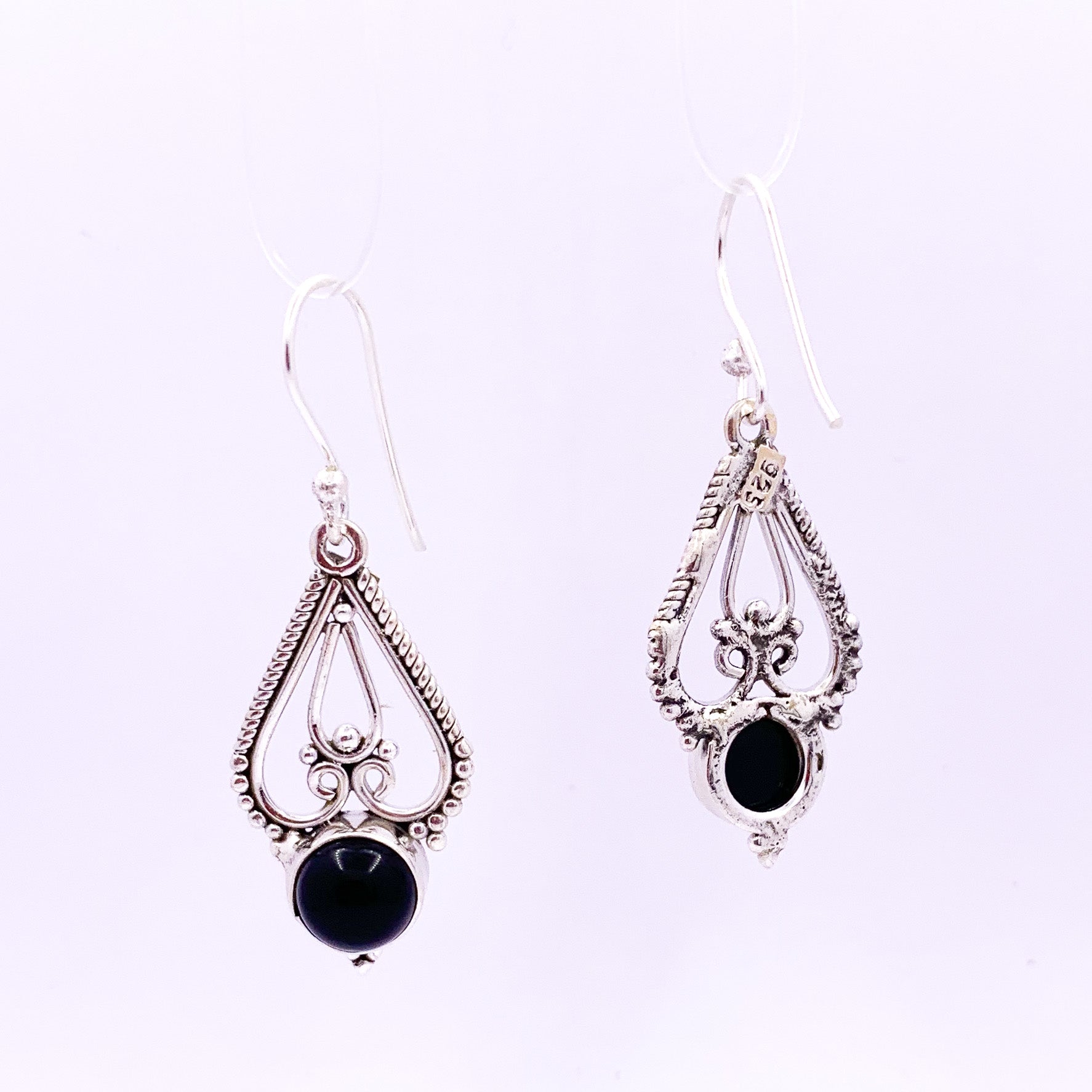 Paisley | Black Onyx Earrings - Earthly Beauty Jewellery