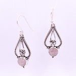 Load image into Gallery viewer, Paisley | Rose Quartz Earrings - Earthly Beauty Jewellery
