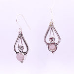 Load image into Gallery viewer, Paisley | Rose Quartz Earrings - Earthly Beauty Jewellery
