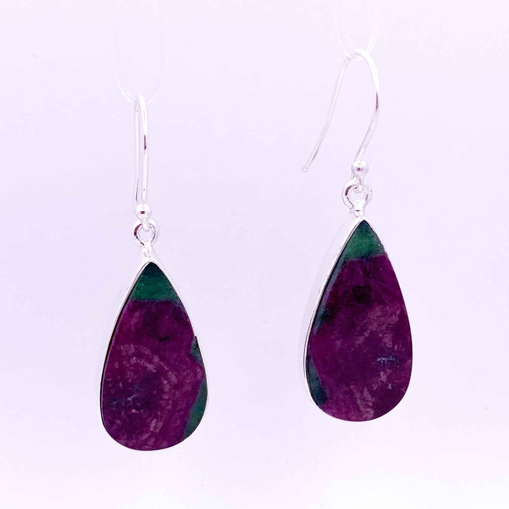 Ruby Earrings | Drop Shape - Earthly Beauty Jewellery