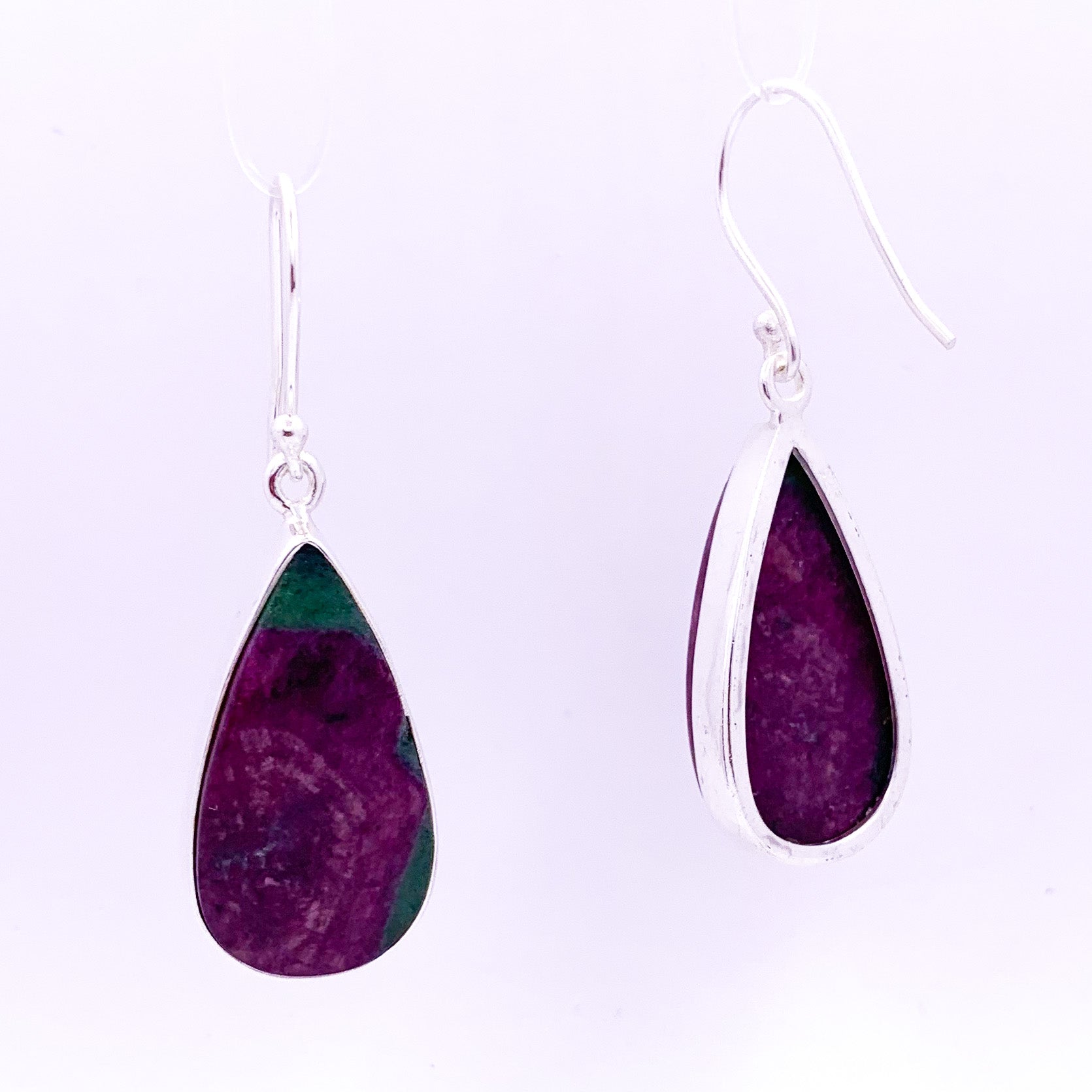 Ruby Earrings | Drop Shape - Earthly Beauty Jewellery