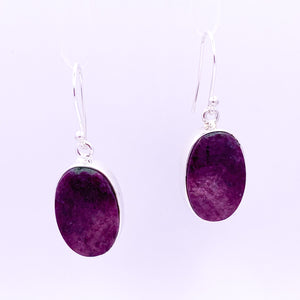 Ruby Drop Earrings | Ruby Zoisite - Earthly Beauty Jewellery