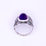 Load image into Gallery viewer, Silver Ring | Purple Amethyst Stone - Earthly Beauty Jewellery
