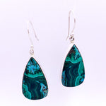 Load image into Gallery viewer, Drop Earrings | Chrysocolla Malachite - Earthly Beauty Jewellery
