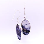 Load image into Gallery viewer, Oval Drop Earrings | Dendritic Agate - Earthly Beauty Jewellery
