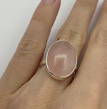 Load and play video in Gallery viewer, rose quartz ring
